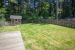 Spacious and fully-fenced backyard